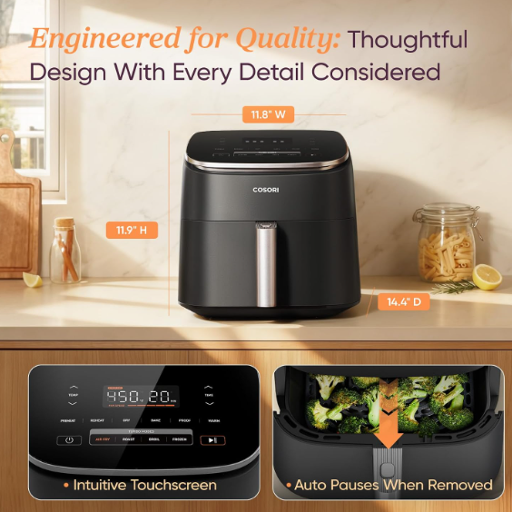 COSORI TurboBlaze 6-Quart Air Fryer: Features, Uses & Buying Guide 6
